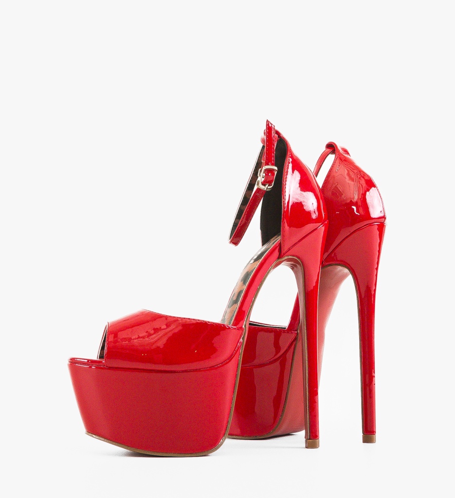 Sandale cu toc Ninesa Rosii - Eleganță și Stil - imagine 5