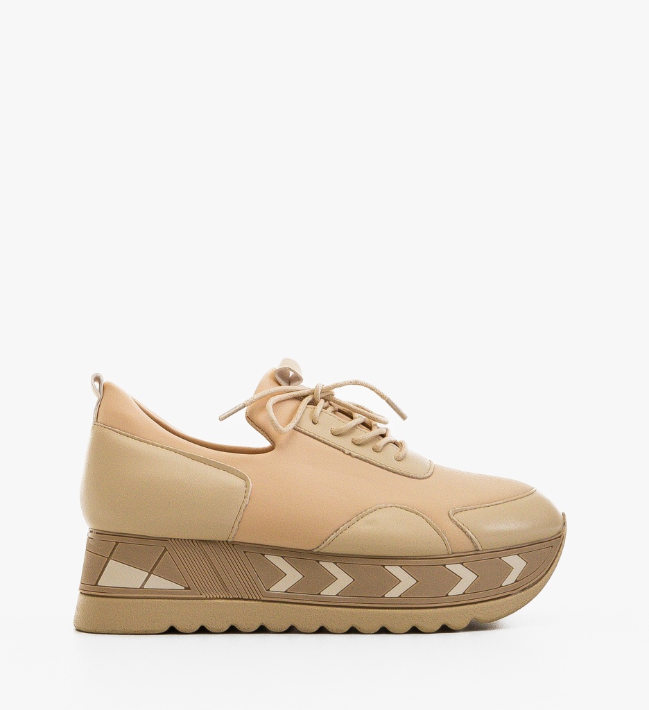 Sneakers Dama Gazy Bej - Confort și Stil - imagine 5