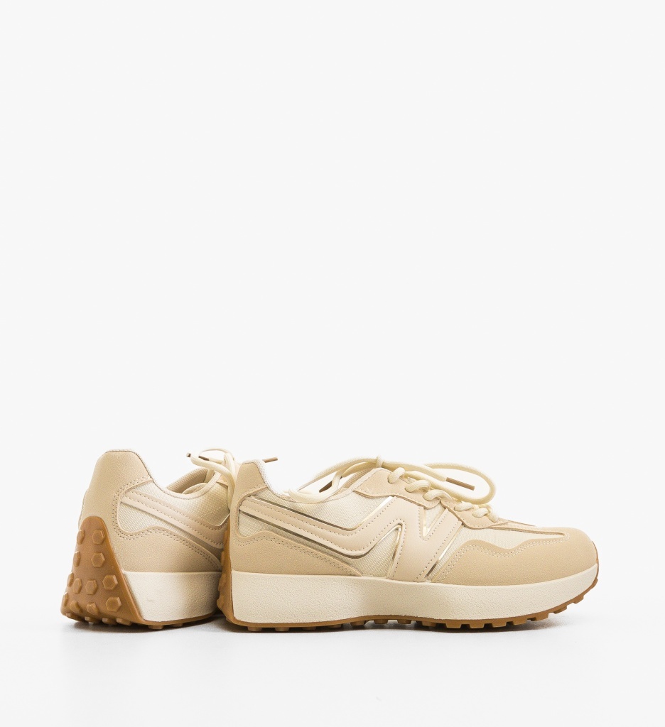 Sneakers Sharad Bej | Confort & Stil Modern - imagine 3