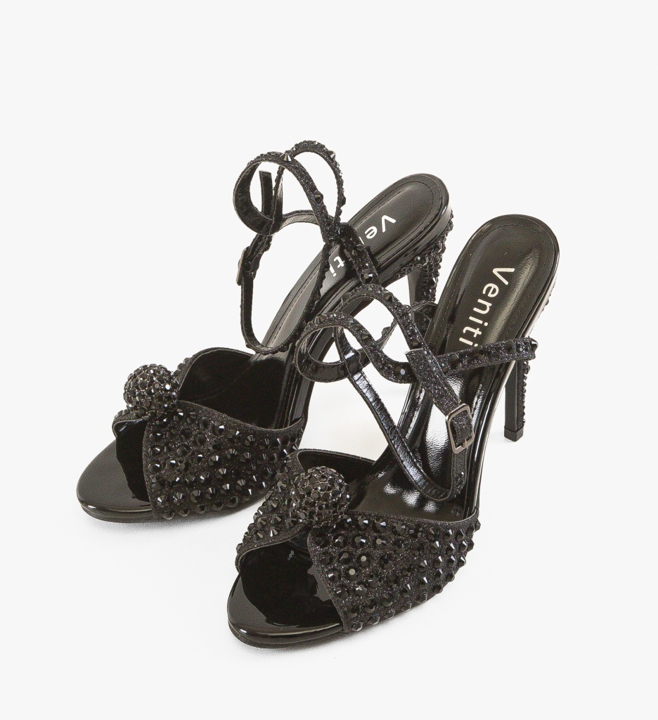 Sandale cu toc Genetor Negre – Eleganță și Stil - imagine 5