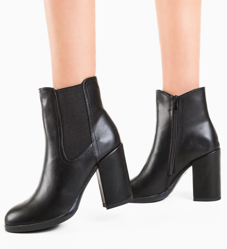 Botine Dama Frost Negre - Eleganță și Confort - imagine 4