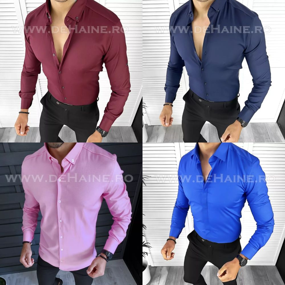 Set 3 Camasi Slim Fit Barbati Calitate Premium