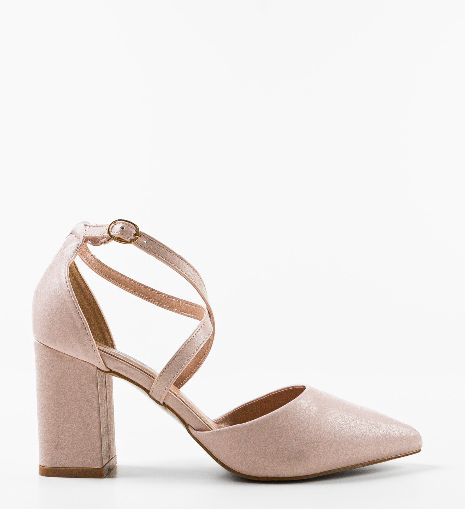 Pantofi cu Toc Bej Eleganți Mcintosh - imagine 5