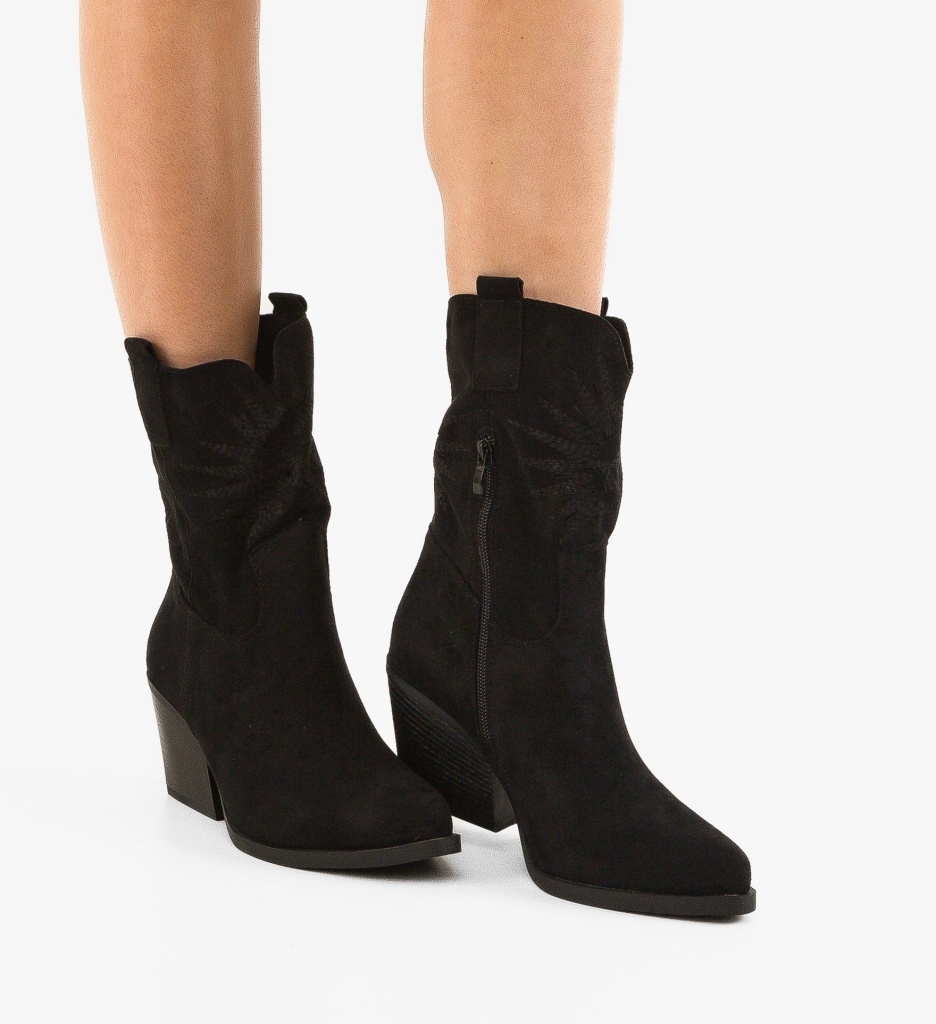 Botine Dama Iwan Negre | Eleganță și Confort
