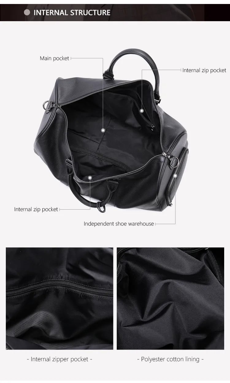 Geanta Călătorie Barbati Delis Piele Naturală - imagine 5