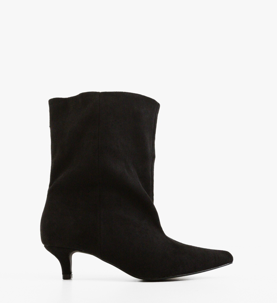 Botine Cow Negre Depurtat - Eleganță și Confort - imagine 6