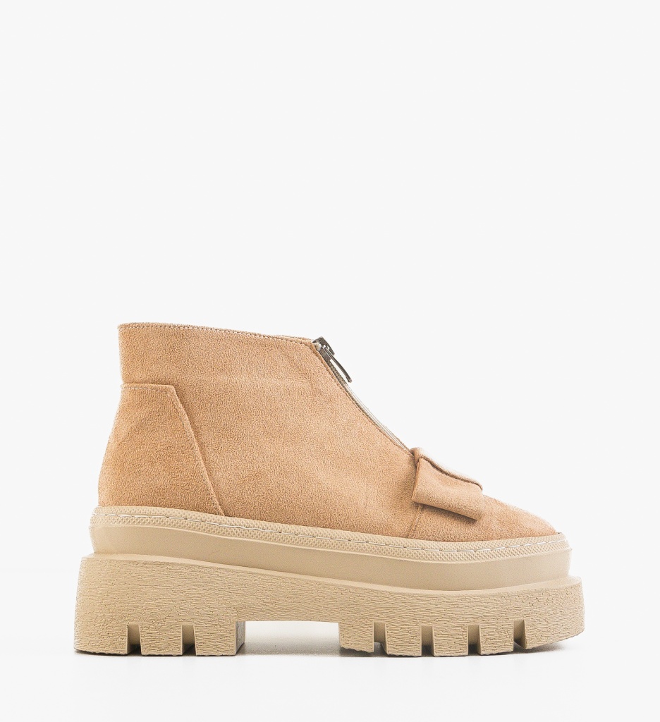 Pantofi Casual Parqua Bej - Confort Stilat - imagine 2