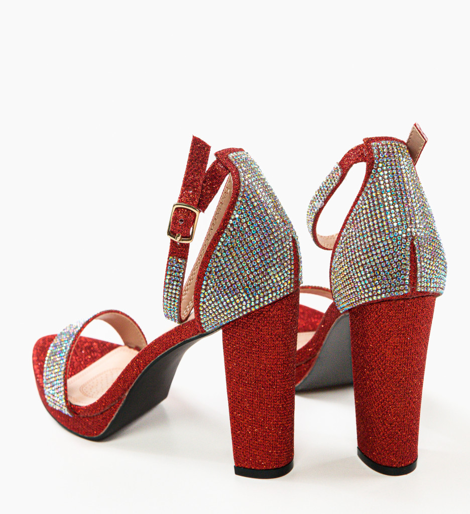 Sandale cu Toc Rosii Evaristo | Stil si Eleganta - imagine 8