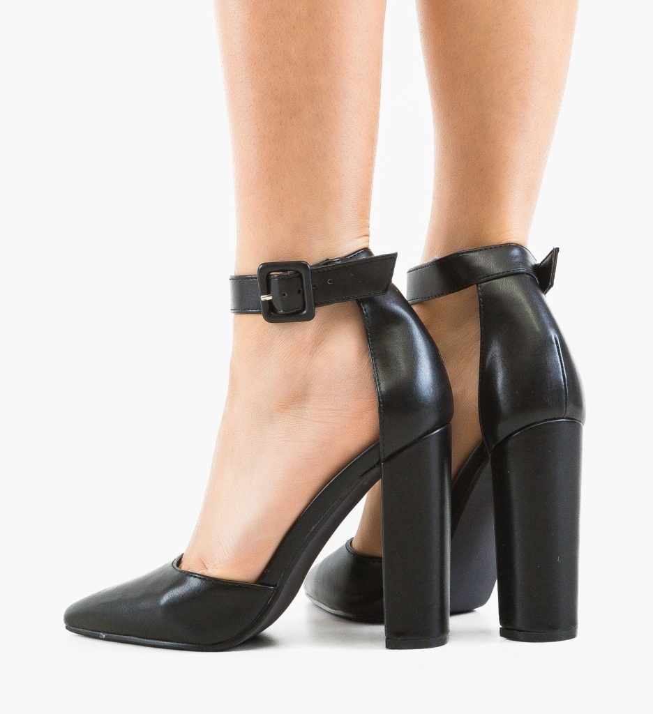Pantofi Stiletto Kekere Negri | Eleganță și Stil - imagine 3