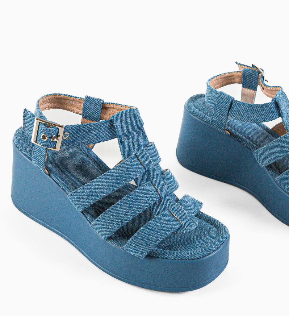 Platforme Dama Nablus Albastre | Stil & Confort - imagine 6