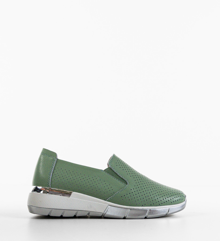 Pantofi Casual Pufine Verzi - Confort & Stil - imagine 5