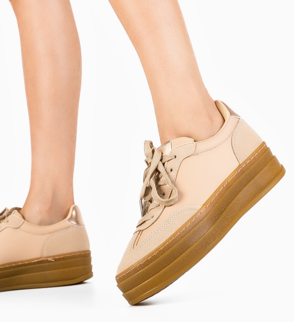 Sneakers Jaswin Khaki | Confort și Stil Urban - imagine 4