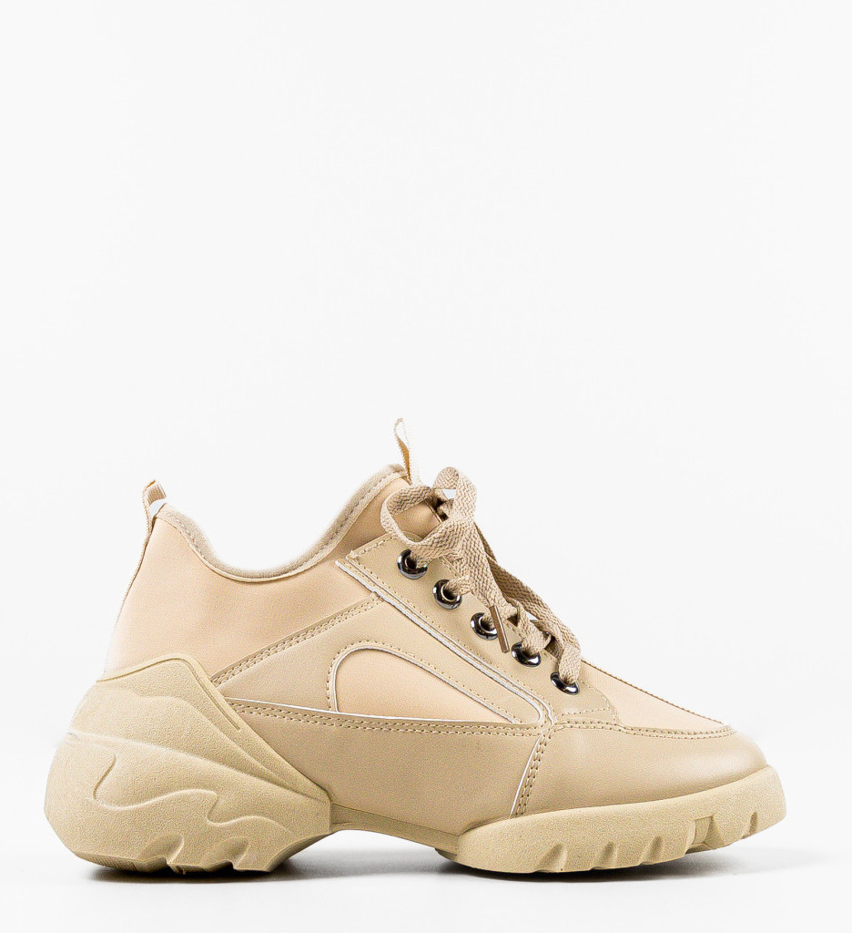 Pantofi Sport Dama Francis Bej - Confort si Stil - imagine 4