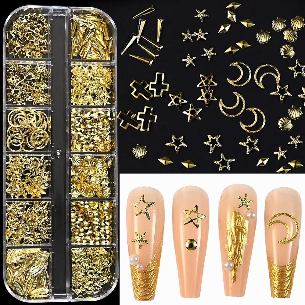 Ornamente Unghii Picadili Marquise Auriu