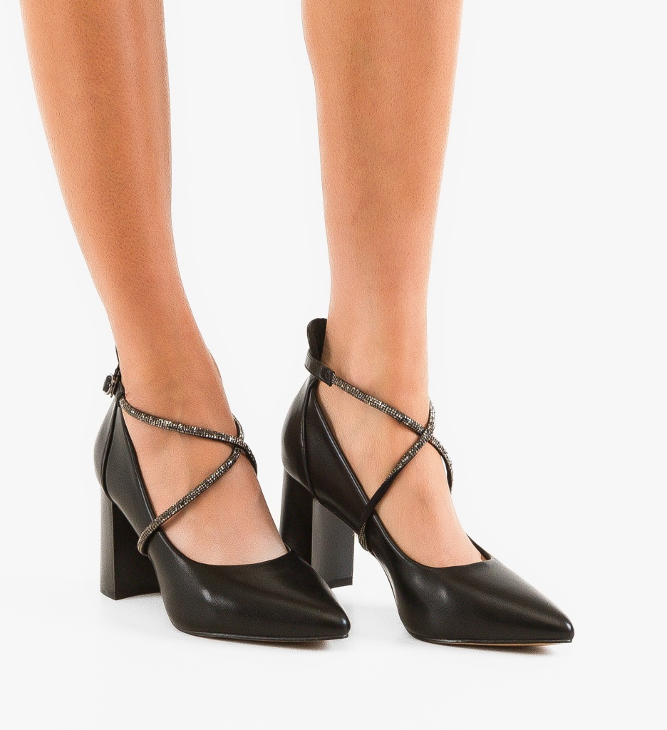 Pantofi cu Toc Lease Negri | Eleganță Atemporală