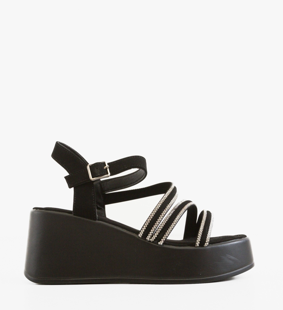 Sandale Dama Svaltar Negre Elegante - imagine 6