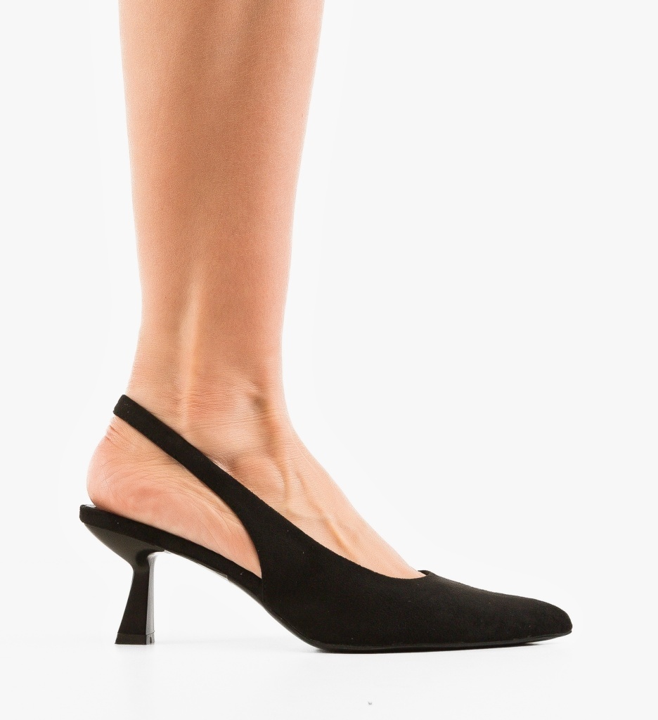 Pantofi Dama Massey Negri cu Toc Eleganți - imagine 6