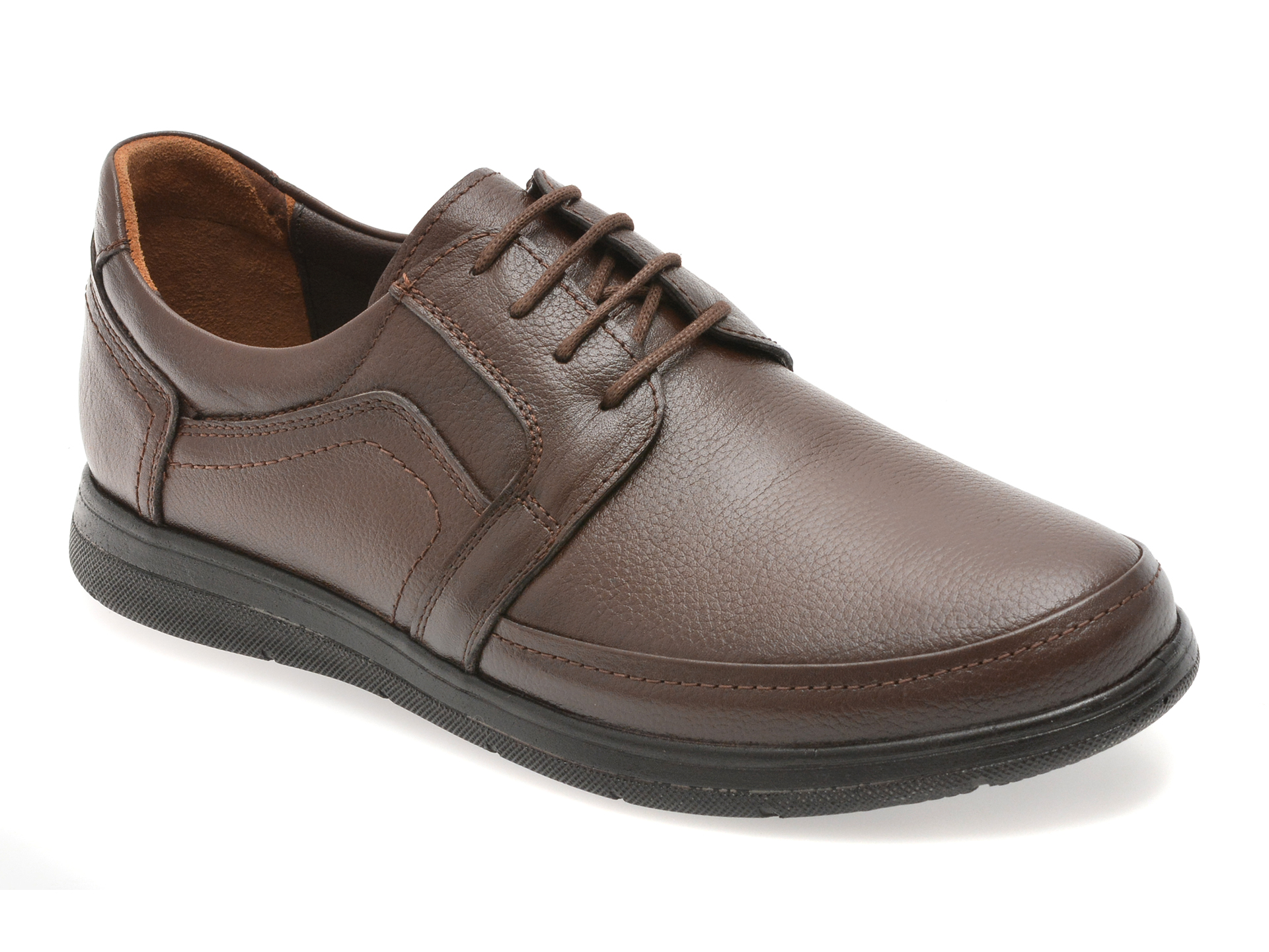 Pantofi Bite The Bullet Maro Piele Naturală