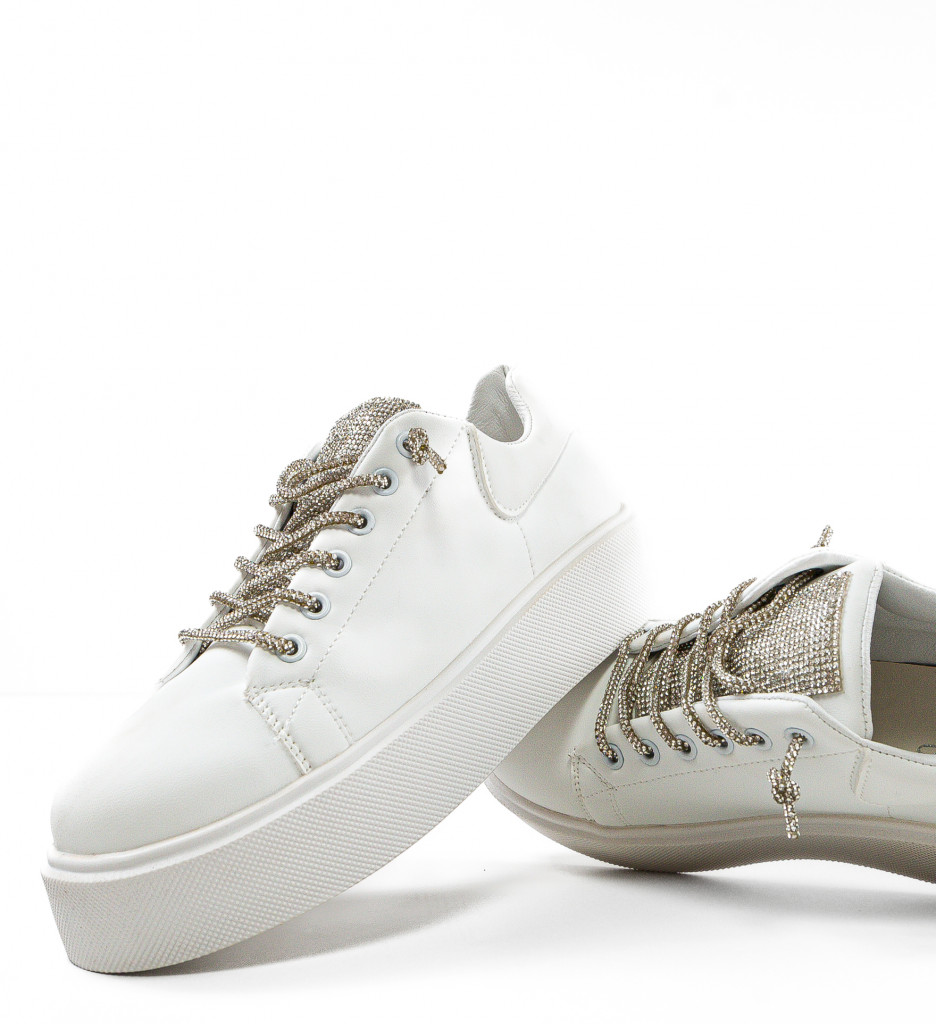 Sneakers Dama Laro Albi | Confort și Stil - imagine 7