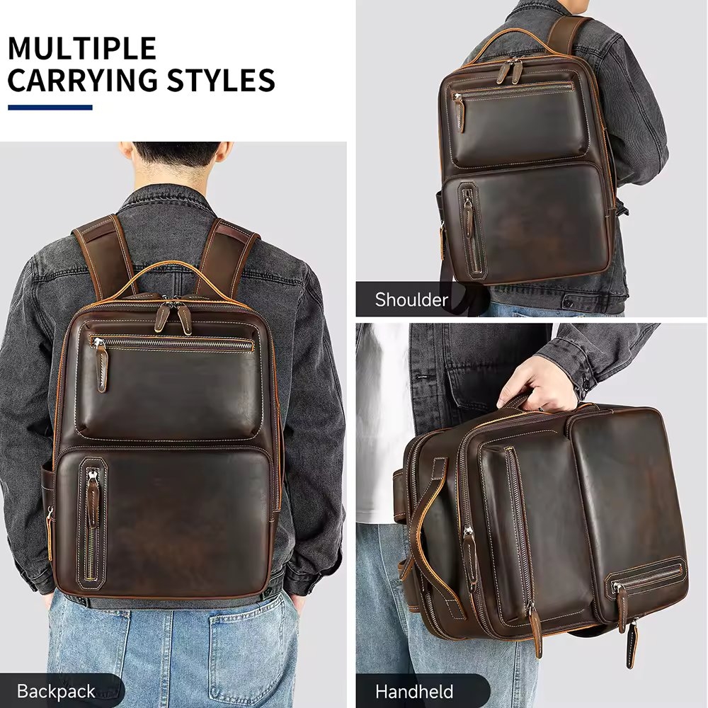 Rucsac Barbati Delis Mael GT3327 Piele Naturala - imagine 2