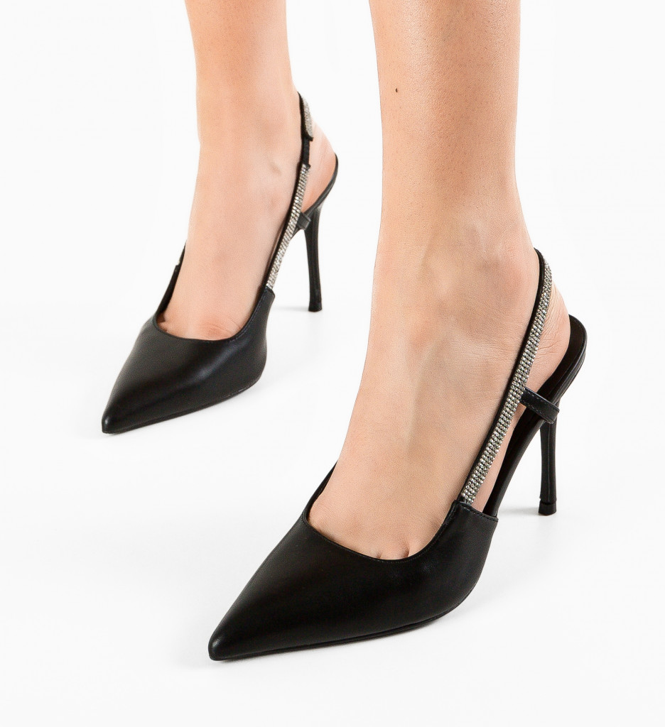 Pantofi Lourdusamy Negri - Eleganță și Stil - imagine 3