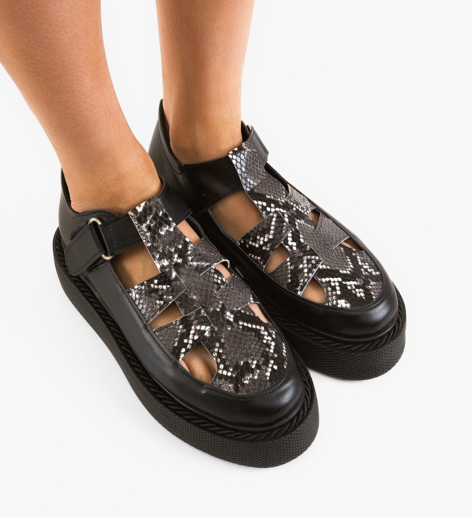 Pantofi Casual Negri Gryndy | Confort Maxim - imagine 4