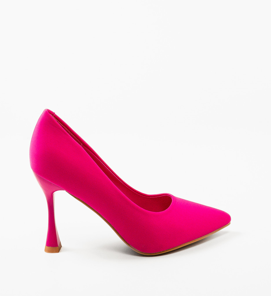Pantofi dama Kikor Fuchsia cu toc elegant - imagine 5