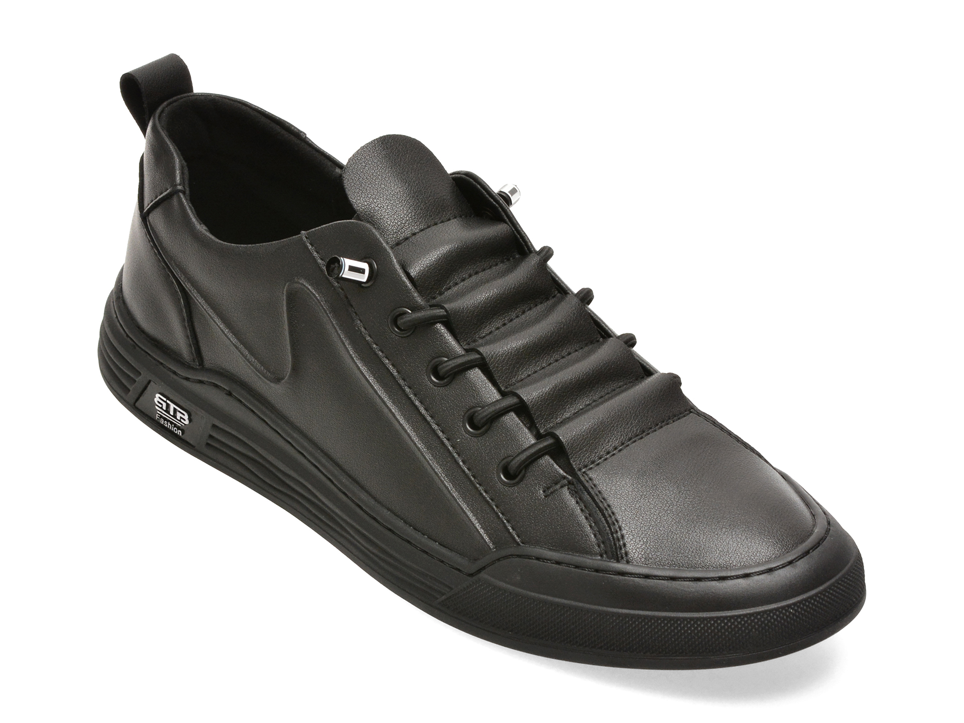 Pantofi sport BITE THE BULLET negri, 8507, din piele naturala