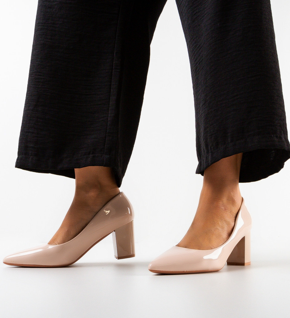 Pantofi dama Monty Bej 2 | Eleganți și Comozi - imagine 2