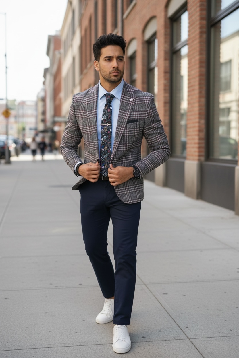 Sacou Barbati Slim Fit Elegant - Model Modern - imagine 2