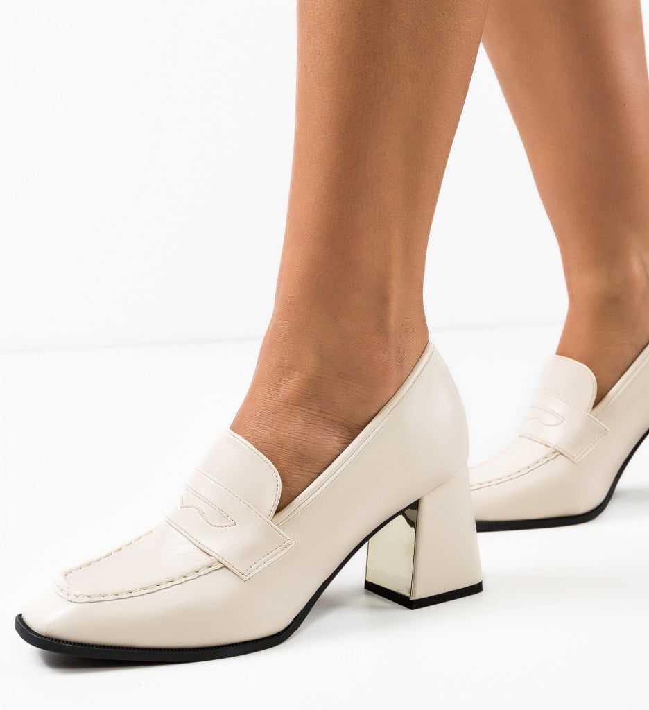 Pantofi cu Toc Kirsten Bej | Eleganță și Confort - imagine 6