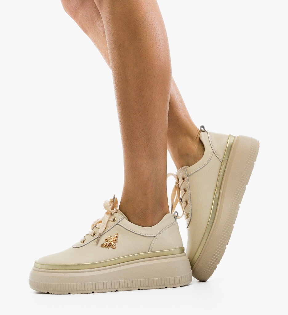 Pantofi Casual Zumzy Bej | Confort și Stil Zilnic - imagine 4