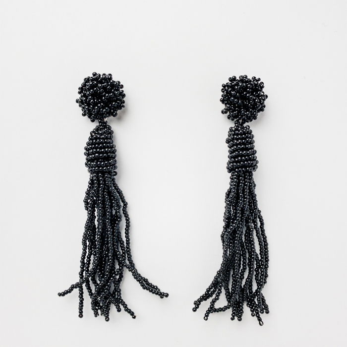 Cercei Stil Ciucure Negri | Shopika