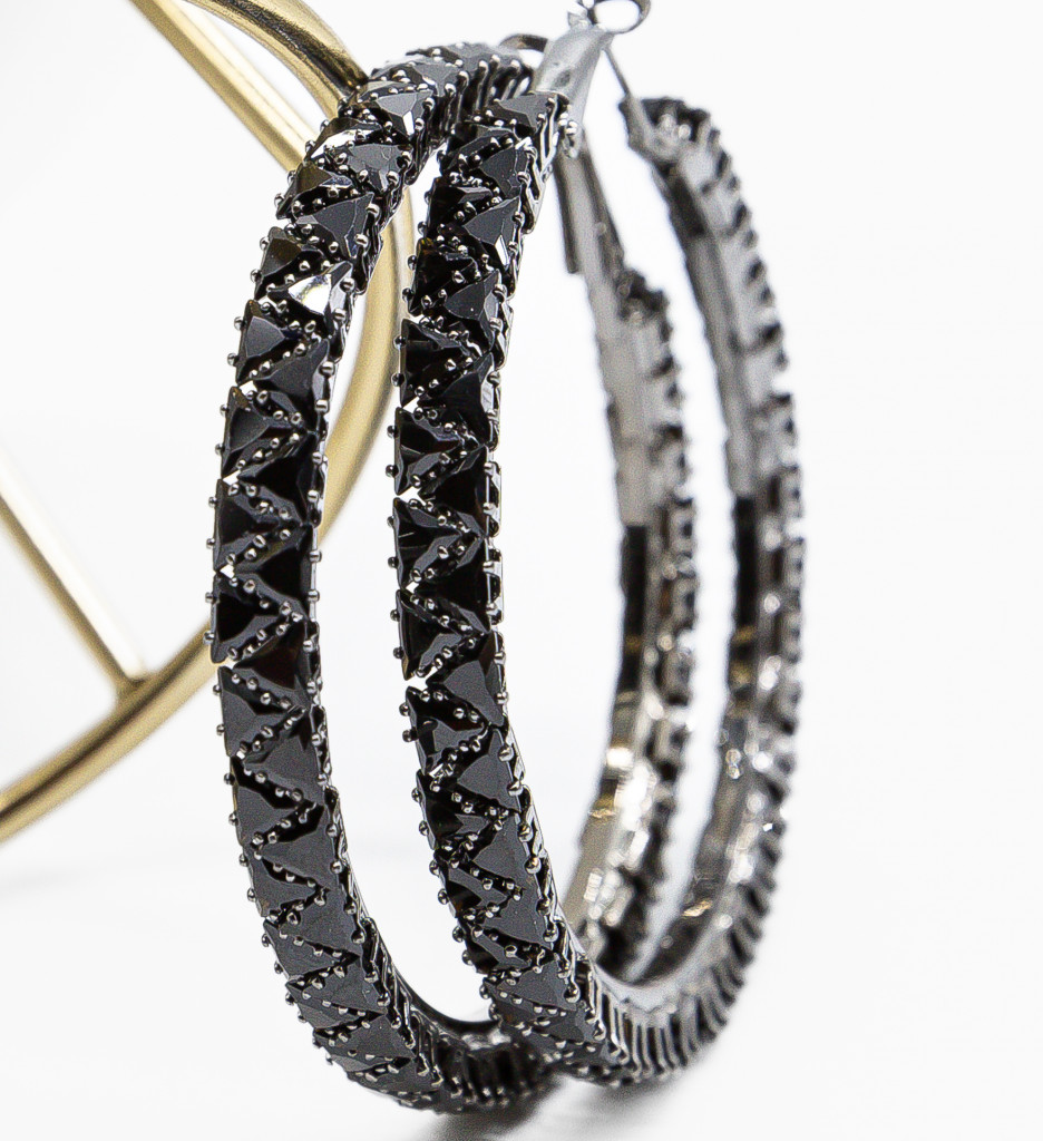 Cercei Violin Negri | Eleganță și Stil Rafinat - imagine 5