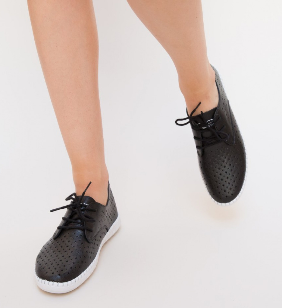 Pantofi Casual Hilio Negri - Confort și Stil - imagine 2