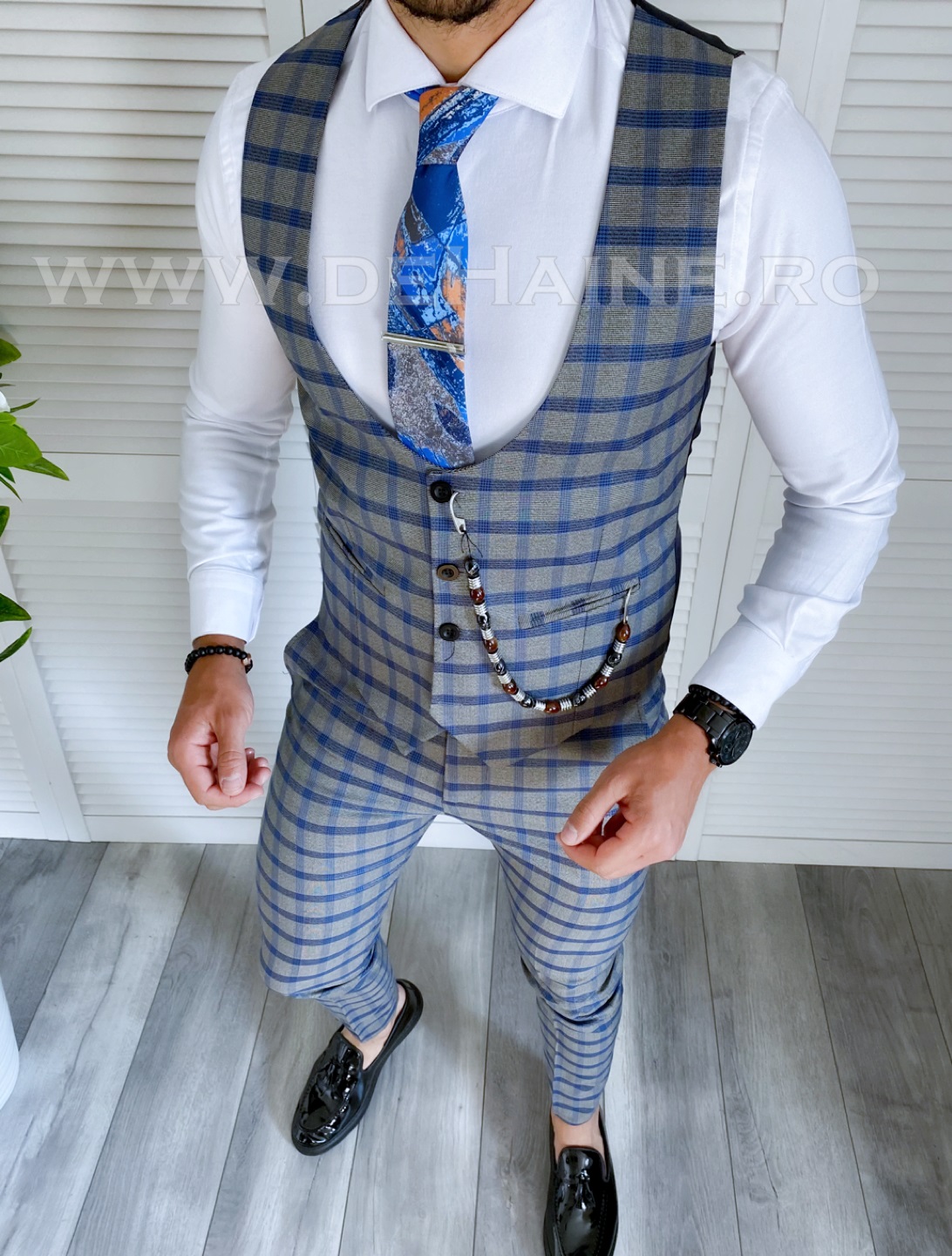 Compleu Barbati Vesta+Pantaloni Elegant