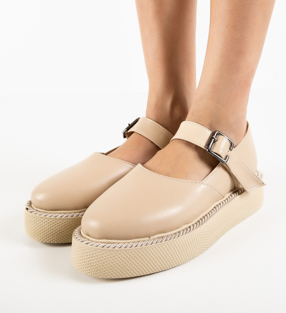 Pantofi Casual Brye Bej | Confort și Stil - imagine 4