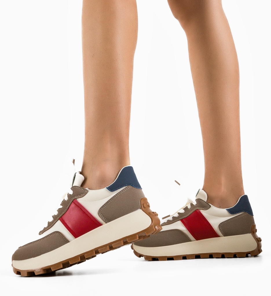 Sneakers Dama Feytong Khaki 2 - Confort & Stil