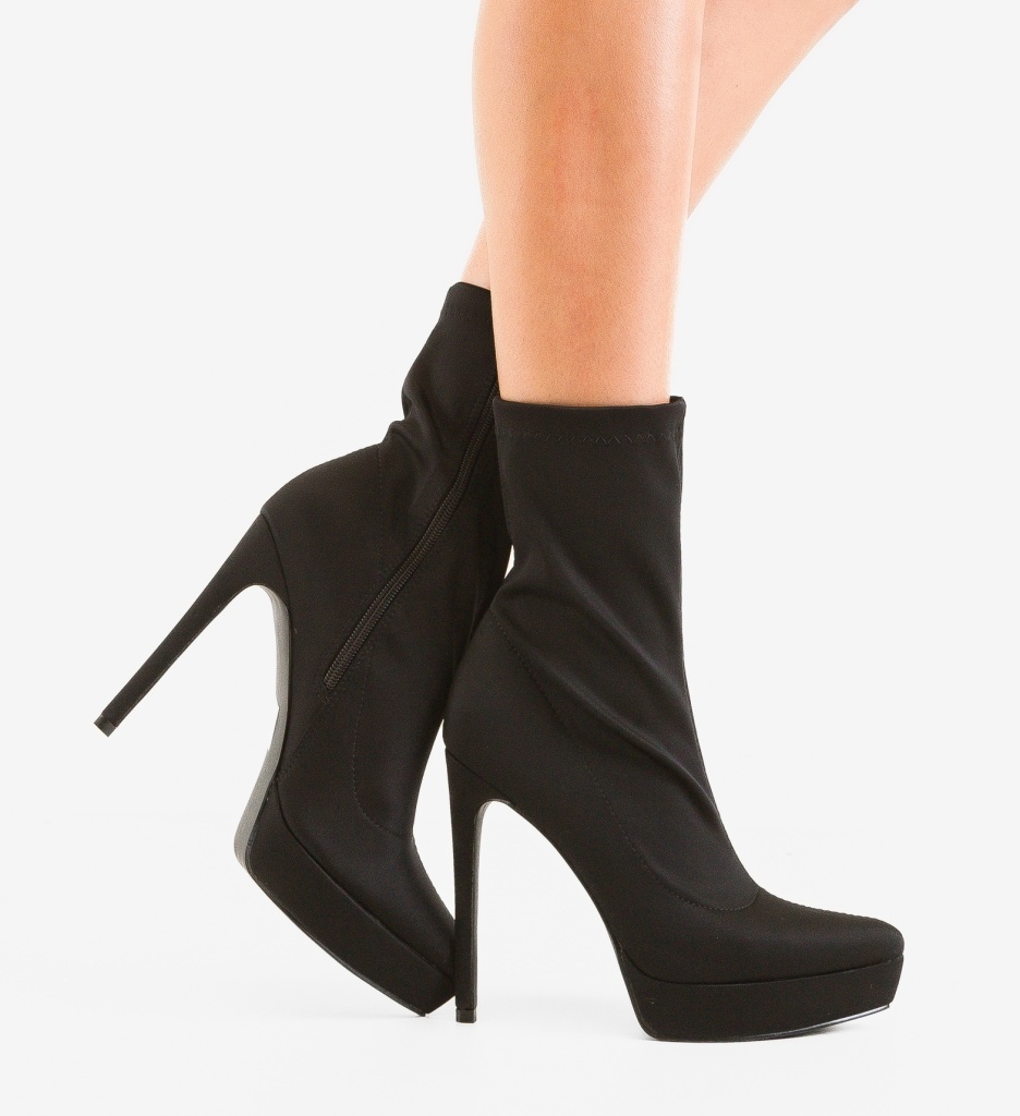 Botine Dama Jahoi Negre - Eleganță și Stil - imagine 6