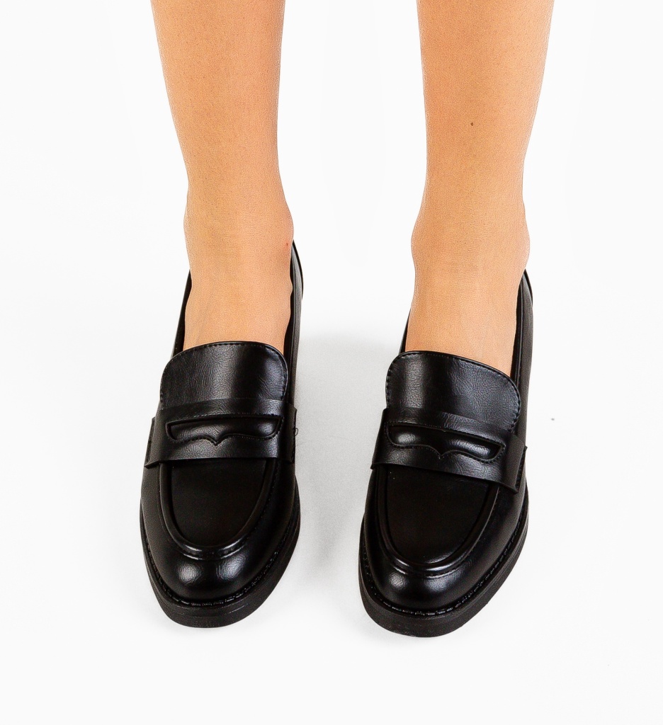 Pantofi Dechen Negri - Eleganță și Stil - imagine 3