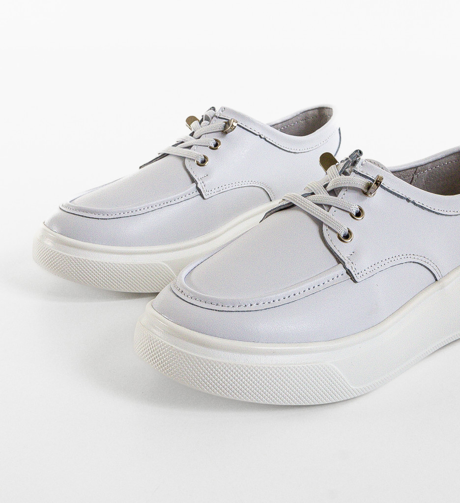 Pantofi Casual Dama Naenia Albi | Confort si Stil