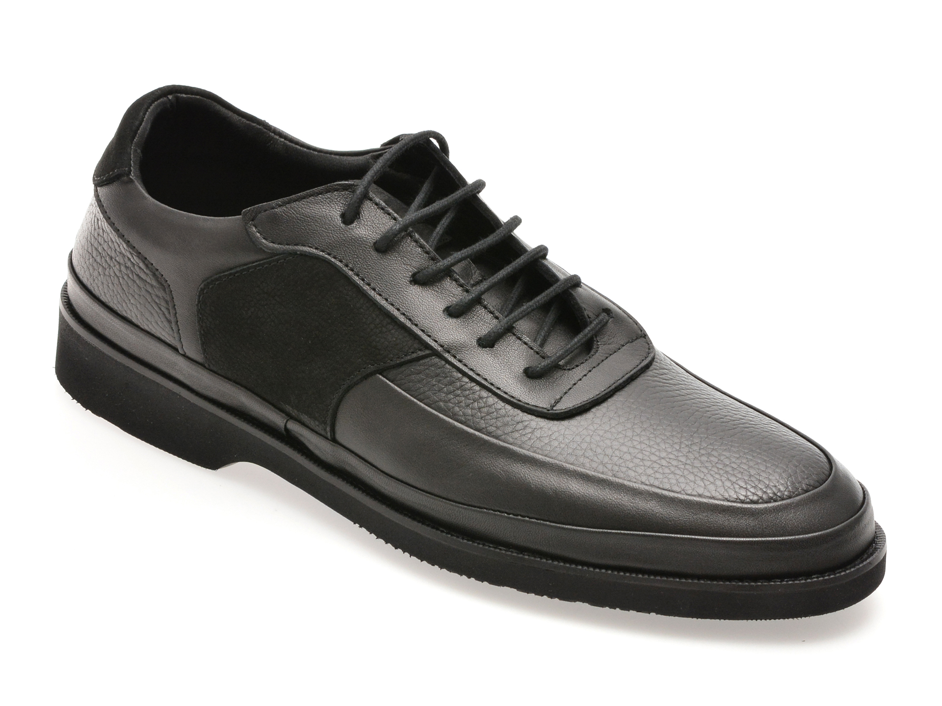 Otter Pantofi Negri Piele Naturală 813