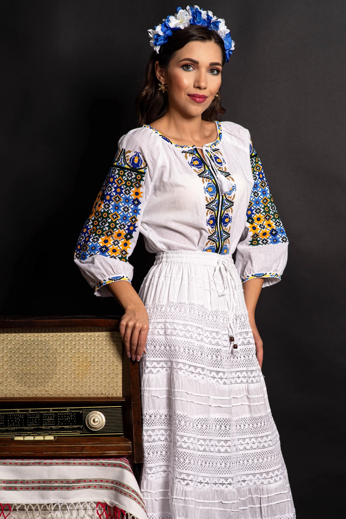 IE Lavinia Brodata 100% Bumbac Traditional