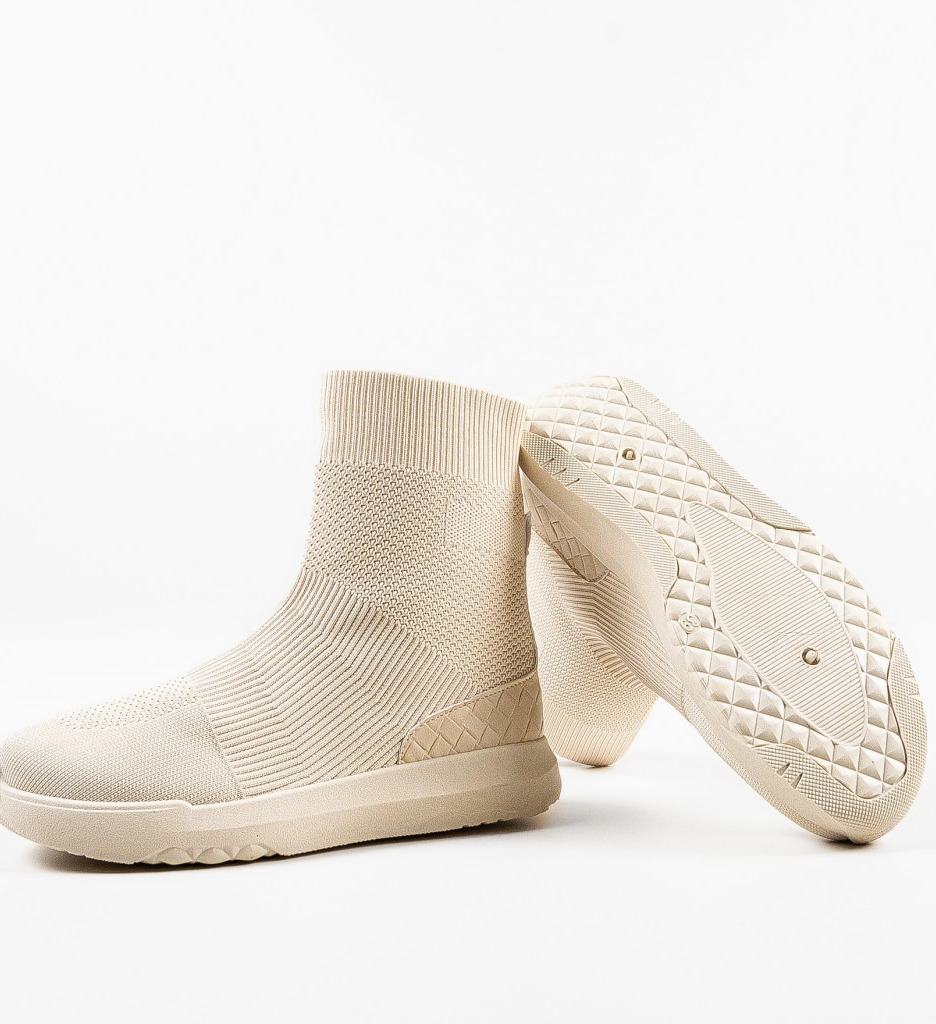 Sneakers Noor Bej Dama - Confort Urban - imagine 7