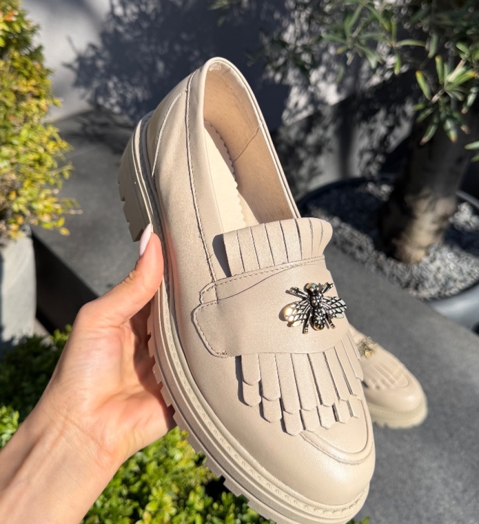 Pantofi Casual Dama Zenin Bej | Confort și Eleganță - imagine 2