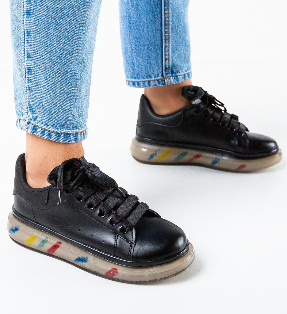 Sneakers Trauy Negri Dama - Confort Stilat - imagine 4