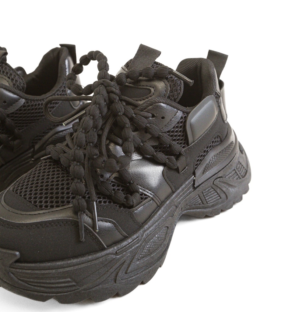 Sneakers Dama Lyud Negru | Confort și Stil Urban - imagine 4