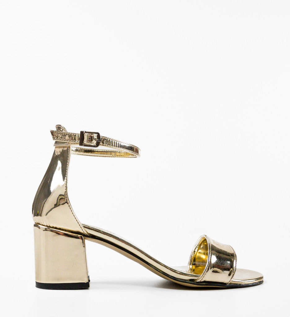 Sandale Dama Toc Aurii Golfe - Eleganță și Stil - imagine 4