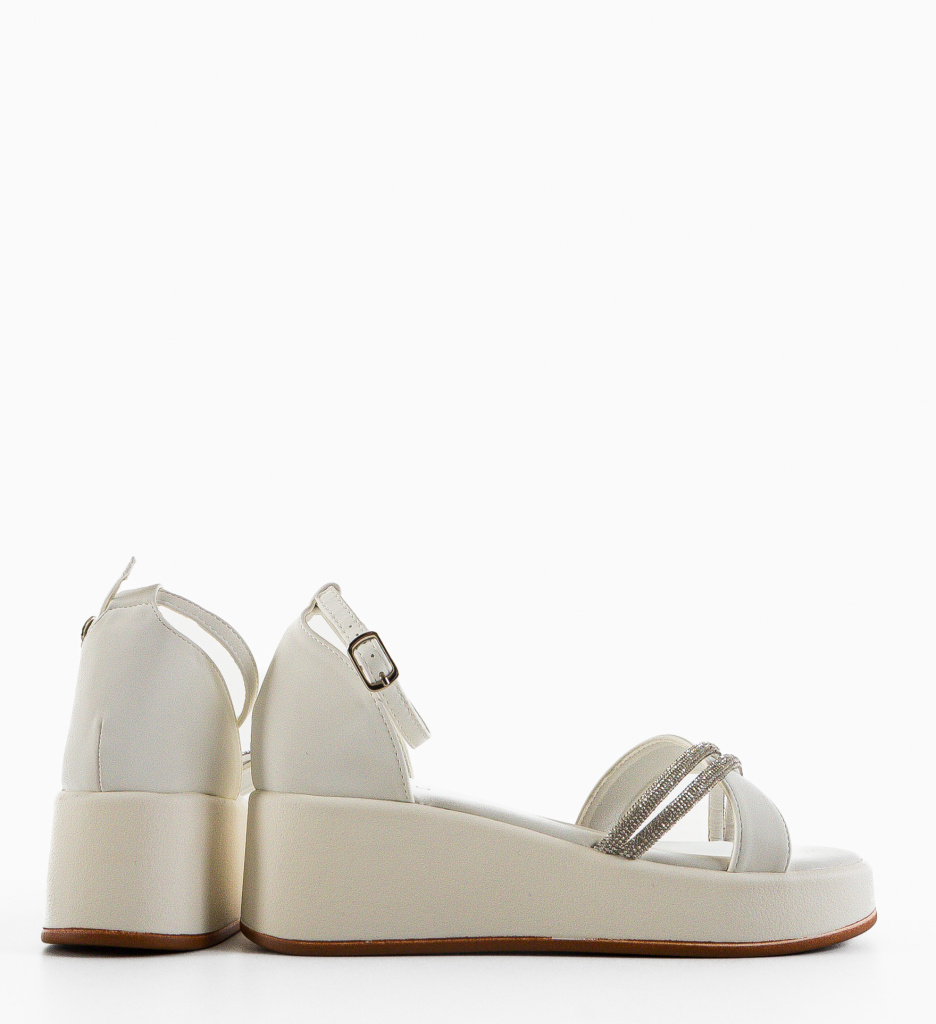 Platforme Gozo Albe - Eleganță și Confort - imagine 3