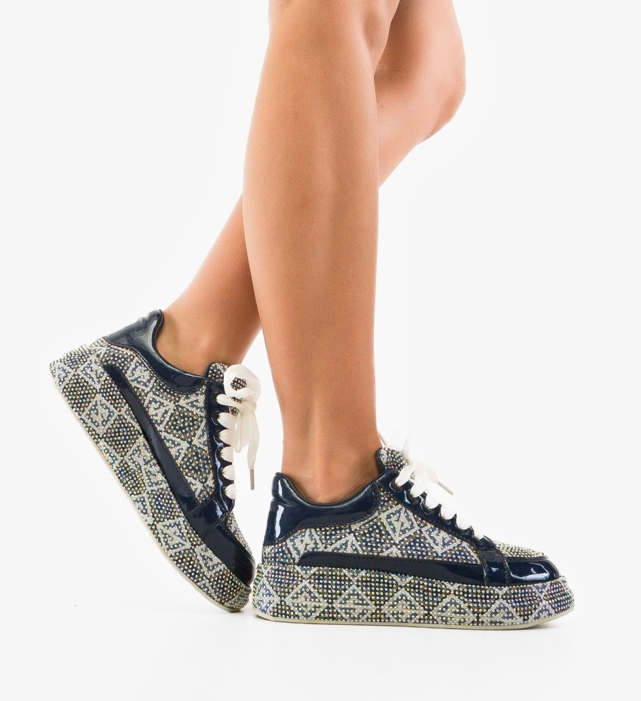Sneakers Dama Trente Bleumarin - Confort Sport - imagine 2
